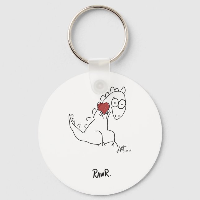 Rawr Dinosaurier! Schlüsselanhänger (Vorderseite)