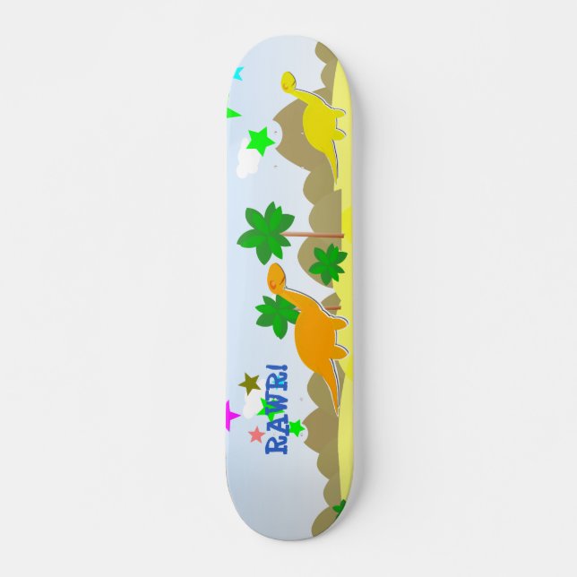 RAWR! Dinosaurier-Skateboard Skateboard (Vorne)