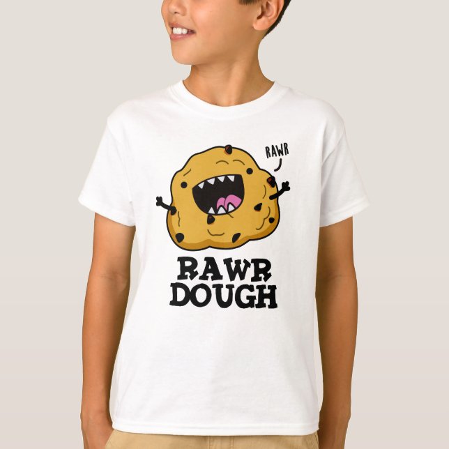 Rawr Dough Funny Food Puff T-Shirt (Vorderseite)