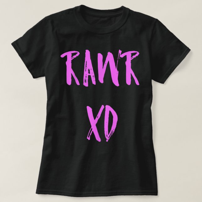 Rawr Emo XD Scenester Scene Kid T-Shirt (Design vorne)
