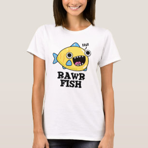Rawr Fish Funny Animal Pub T-Shirt