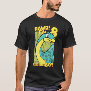 Rawr I m 8 Birthday Boys 8. Geburtstag Dino Apatos T-Shirt