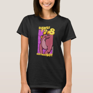 Rawr I m 8 Birthday Boys 8. Geburtstag Dino Wuerho T-Shirt