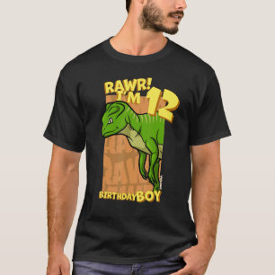 Rawr ich bin 12 Geburtstagskinder 12. Geburtstag D T-Shirt