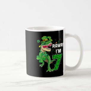 Rawr ich bin 7 Geburtstagsjahre alt 2015 T Rex Din Kaffeetasse