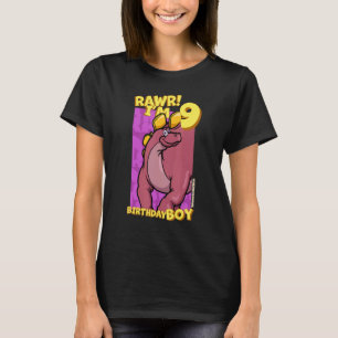 Rawr Ich bin 9 Geburtstagskinder 9. Geburtstag Din T-Shirt