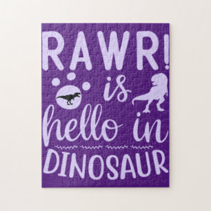 Rawr! Ist Hello in Dinosaur Jigsaw Puzzle