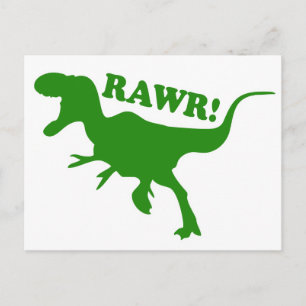 RAWR ist, wie Dinosaurier sagen, ich Liebe Sie Postkarte