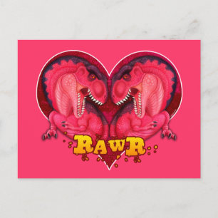 Rawr Liebe-a-saurus Postkarte