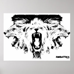 RAWR Löwen Poster