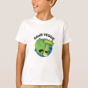 Rawr Veggie Funny Food Pub T-Shirt