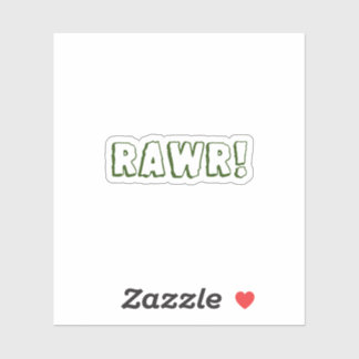 Rawr! Wasserflasche Aufkleber