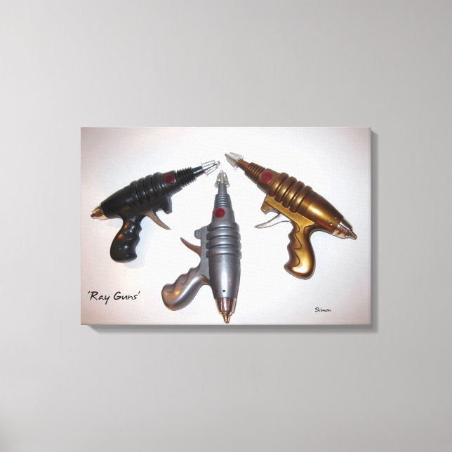 Ray Guns Art sur toile (Recto)