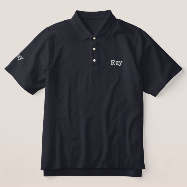 Ray Mans Name bestickt, Mens Polo Shirt (Design Vorderseite)