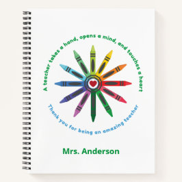 Ray of Crayons / Lehrer-Wertpapier Notizbuch