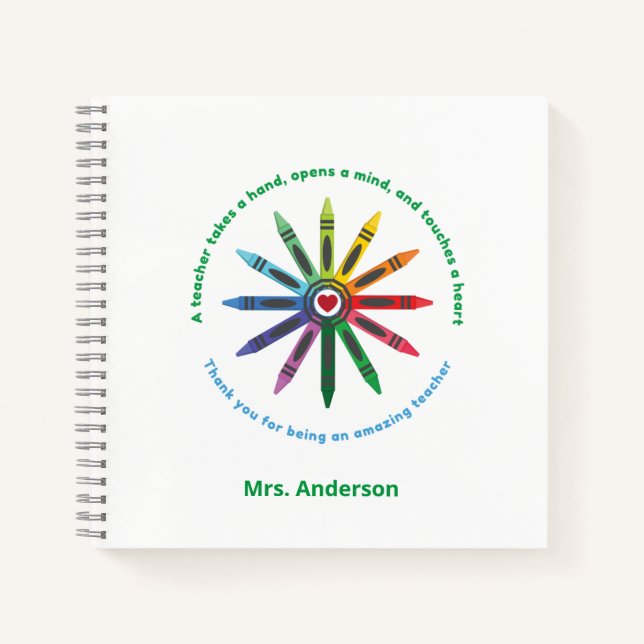 Ray of Crayons / Lehrerbewertung Notizbuch (Vorderseite)