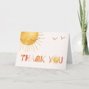 Ray of Sunshine Carte de remerciements d'été Boh