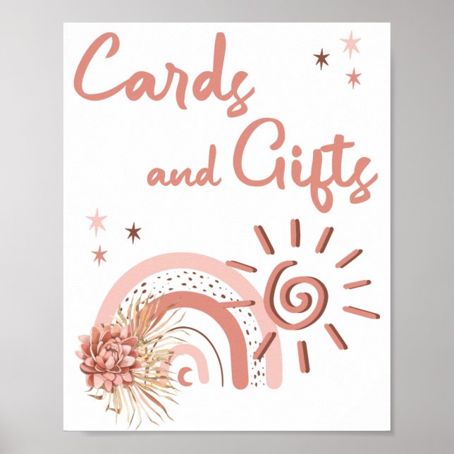Ray of Sunshine Girl Shower Cards und Geschenke Poster (Vorne)