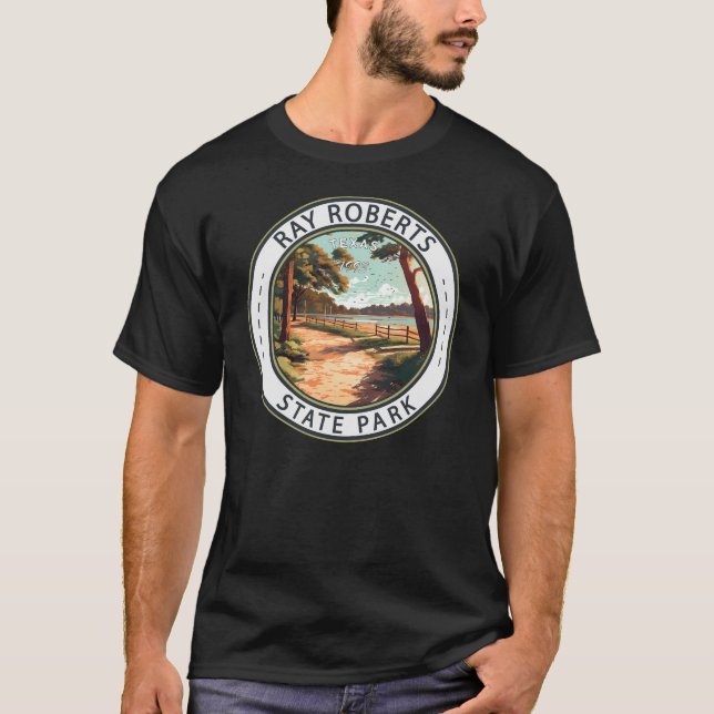 Ray Roberts Staat Park Texas Abzeichen T-Shirt (Vorderseite)