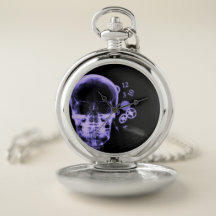 Ray-Skull- und Uhrenteile - Lila
