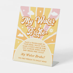 Ray Sunshine Baby Dusche Mein Wasser Broke Spiel Sockelschild