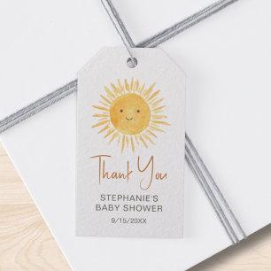 Ray Sunshine Baby Dusche Vielen Dank Geschenkanhänger