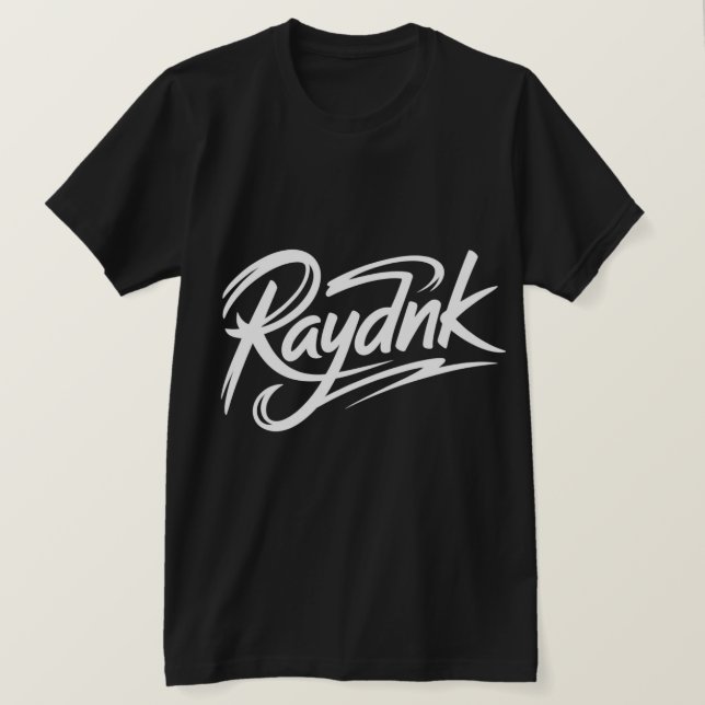 Raydnk Custom Script Logo  T-Shirt (Design vorne)