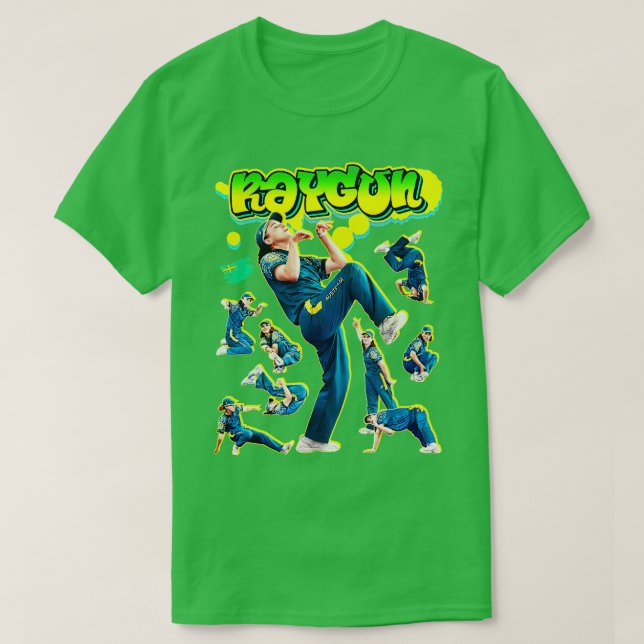 Raygun Breakdance Moves T-Shirt (Design vorne)