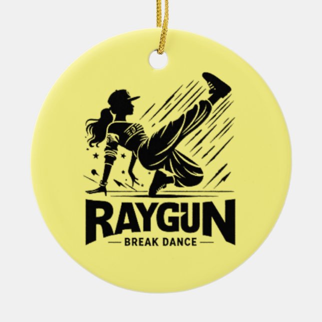 Raygun Raygun Breakdancer, Breakdance Keramik Ornament (Vorne)