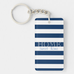 Rayoires bleu marine moderne, Home Sweet Home