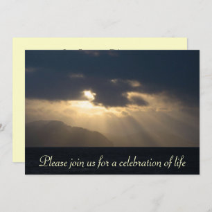 Rayon de faire-part de cérémonie commémorative de