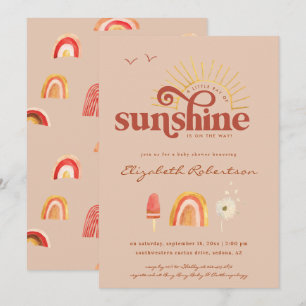 Rayon de Soleil Invitation à une Baby Shower Boh