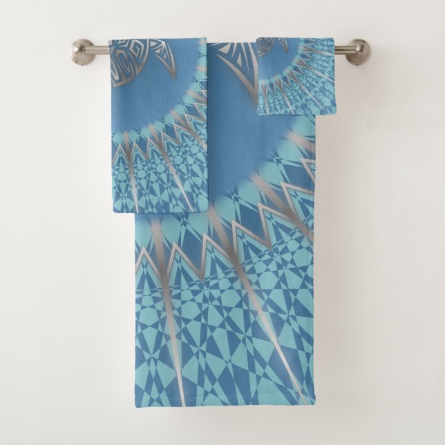 "Rayon de tortue d'argent" | Mandala tropical (En situation)