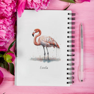 Rayonnement de Flamant rose : Aquarelle, personnal