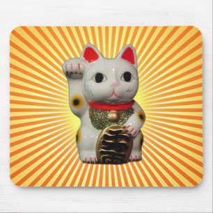 Rayons chanceux japonais de tapis de souris du