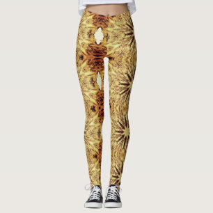 Rayons de soleil Jaune géométrique moderne legging
