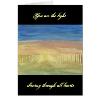 Rayons de Sun par la barrière