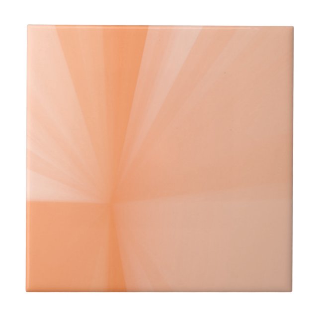 Rayons Joyeux et Vibrants de Peach Carreaux cérami (Devant)