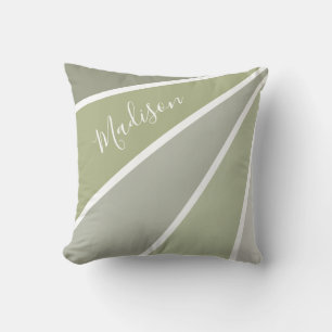 Rays Pattern individuelle Name werfen Kissen