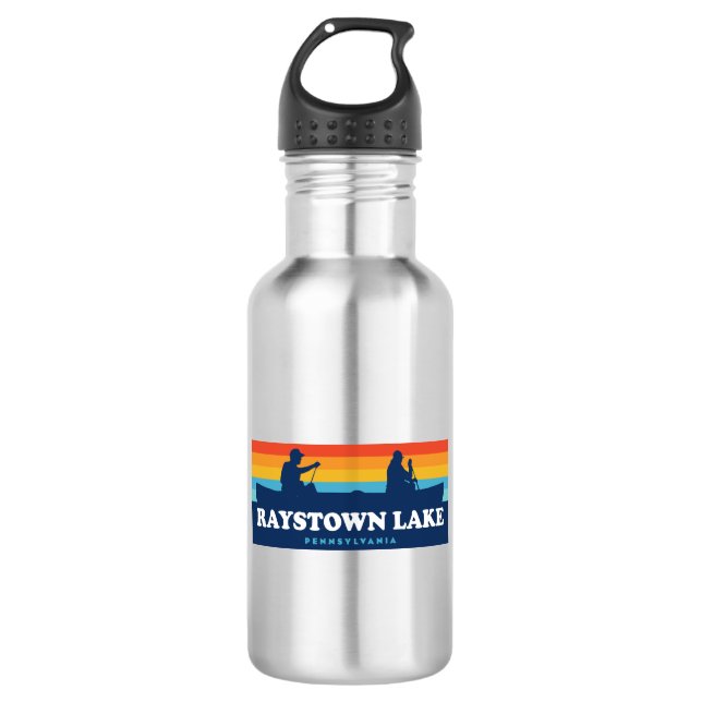 Raystown Lake Pennsylvania Canoe Edelstahlflasche (Vorderseite)