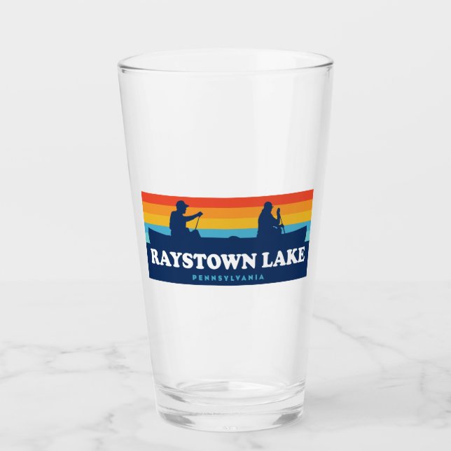 Raystown Lake Pennsylvania Canoe Glas (Vorderseite)