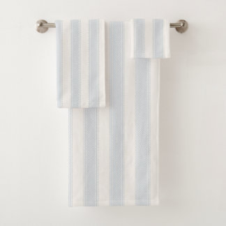 Rayure bleu clair Crème douce Beige Bohème Maison 