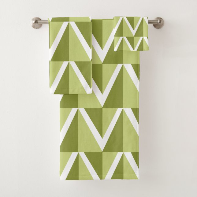 Rayure Chevron Vert  (En situation)