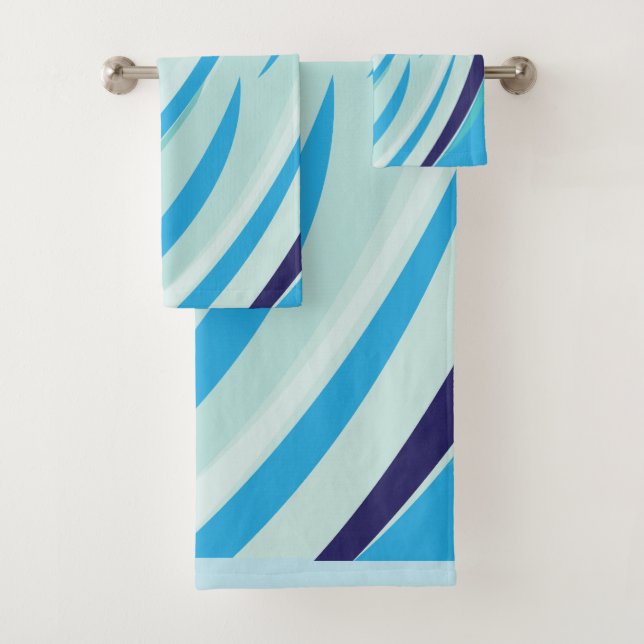 Rayure diagonale bleue (En situation)