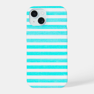 Rayure turquoise et blanc