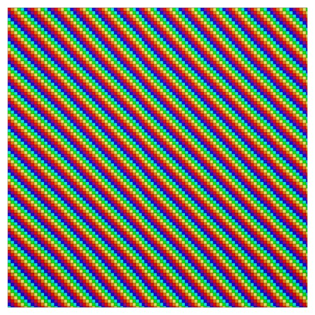 Rayures arc-en-ciel - Tissu Popeline Polyester (Échantillon)