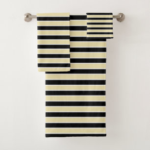 Rayures beiges et noires et blanches