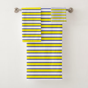 Rayures blanches et bleues jaunes