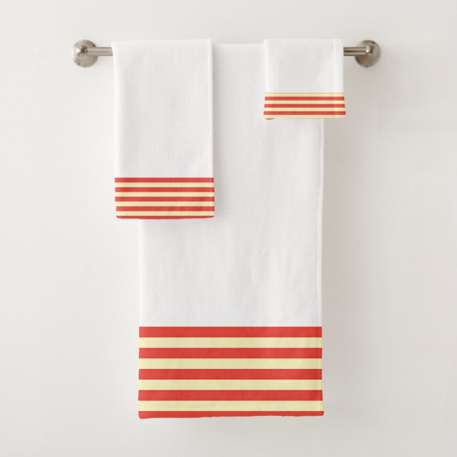 Rayures blanches et rouges (En situation)