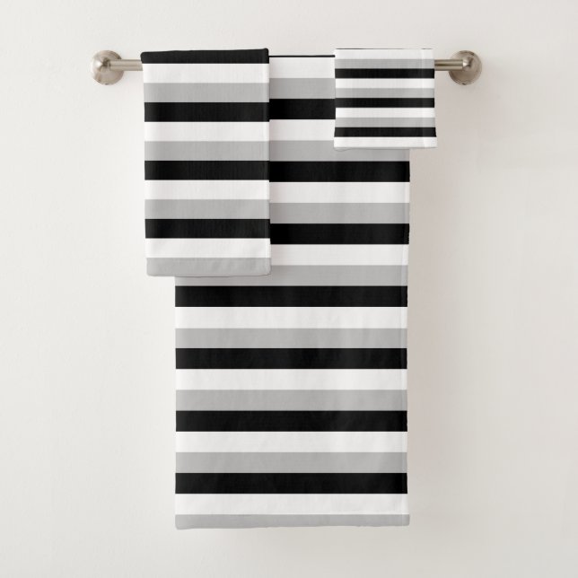 Rayures blanches, grises et noires (En situation)